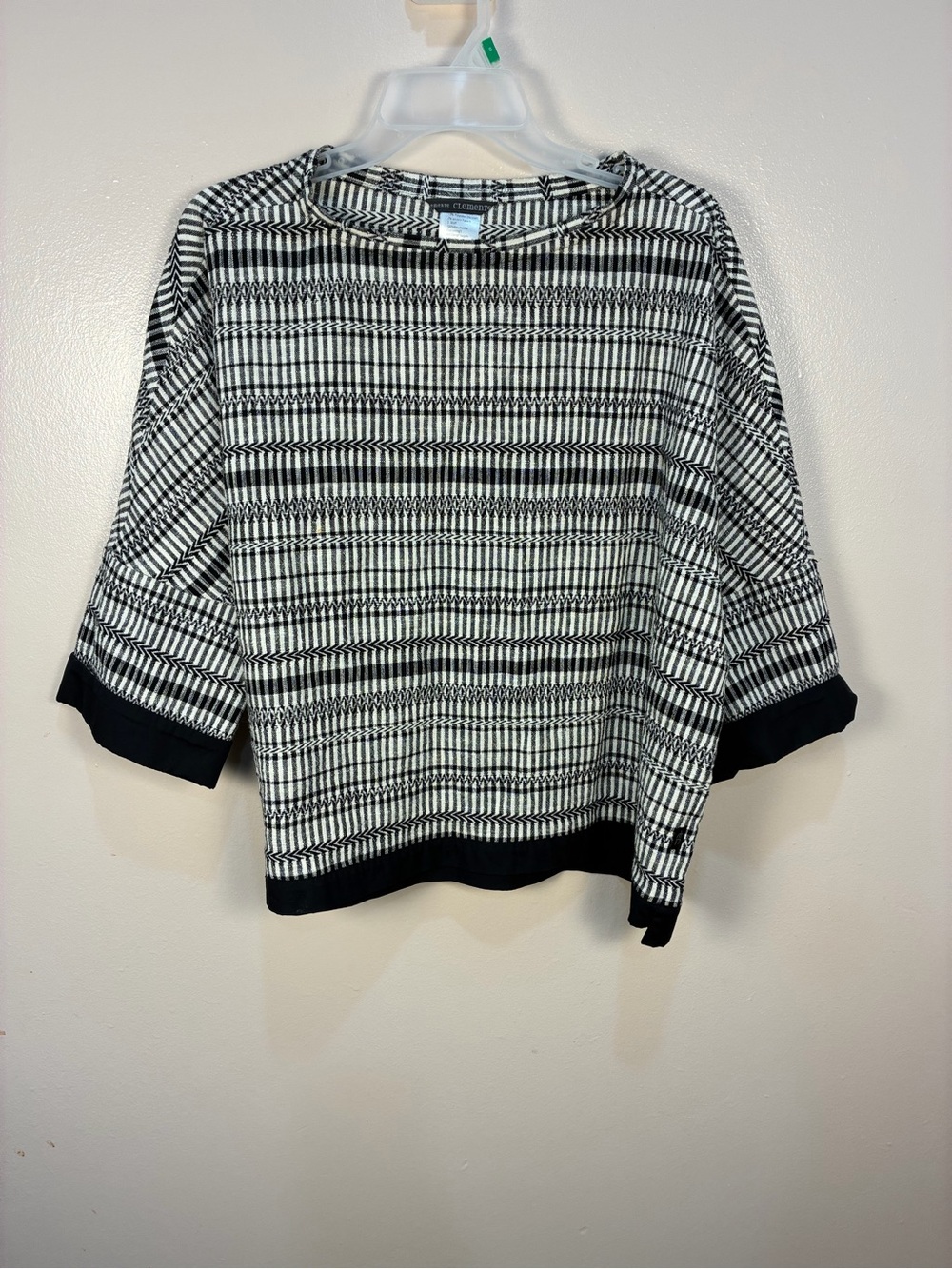 Elemente Clemente Organic Cotton Striped Woven Top Blouse